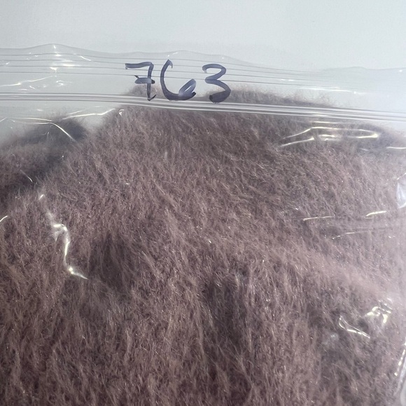 Zara S V-Neck taupe Soft Fuzzy Oversized pullover knit Sweater Minimalist - Picture 9 of 9